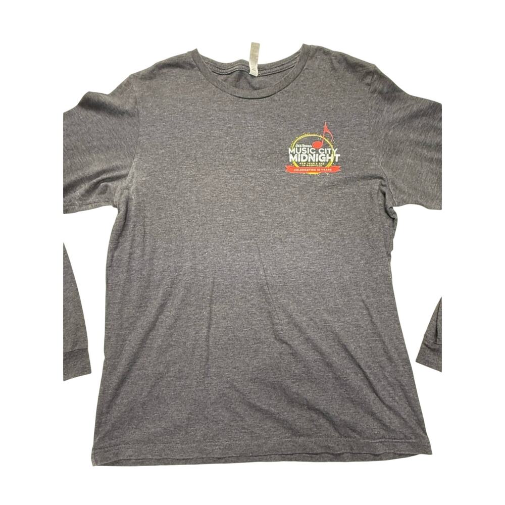 Jack Daniel’s Music City Midnight New Years Graphic Long Sleeve Tee Size Large